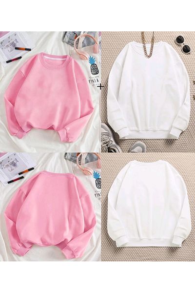 FAVORİST Φούτερ 2 σε 1 Soft Crew Neck Wide Fit