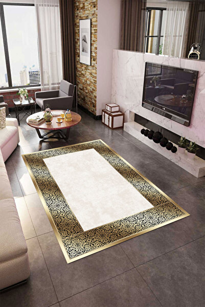 YTR HOME Dijital Baskı Yıkanabilir Kaymaz Taban Dekoratif Salon Mutfak Halısı...