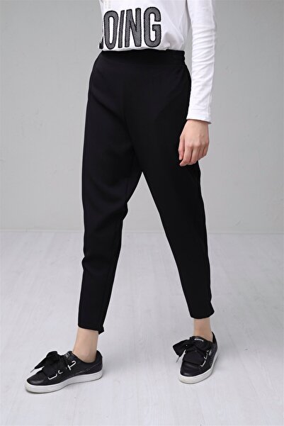 Moodbasic Havuç Kesim Krep Pantolon