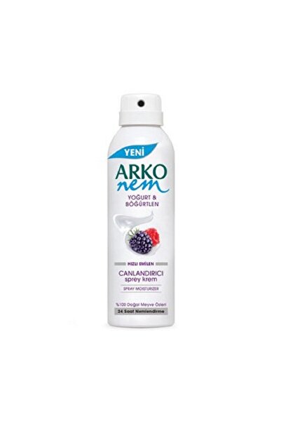 ARKO Nem Hızlı Emilen Canlandırıcı Sprey Krem Yoğurt & Böğürtlen 150 ml