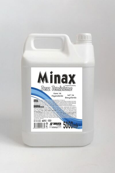 MİNAX professional cleaning Beyaz Sabun Parfümlü Wc-banyo-derz Temizleme 5 Tl.