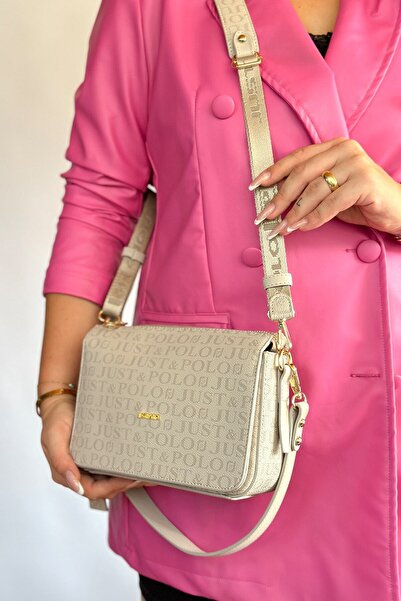 Just Polo Medium Size Sports Model Multi-Compartment Women's Cross Shoulder B...