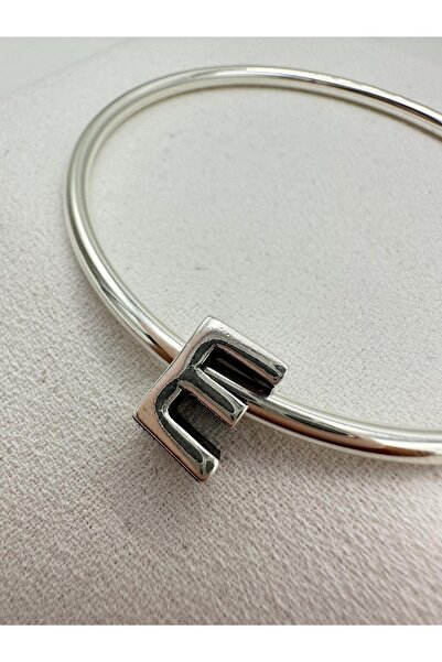 My Story E Harfi Gümüş Charm  Uyumlu