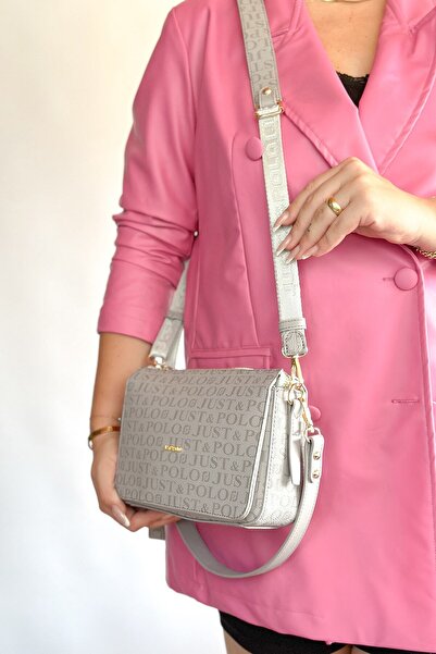 Just Polo Medium Size Sports Model Multi-Compartment Women's Cross Shoulder B...