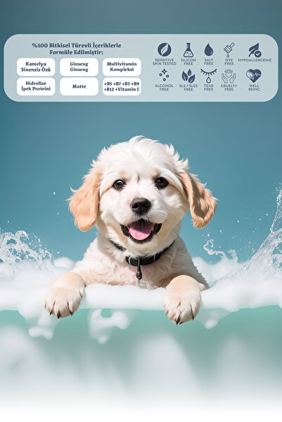 DODONUT Pure&care Hassas Ciltler Ve Yavru Kedi Köpekler Için Hipoalerjenik Doğal Şampuan, 250 Ml