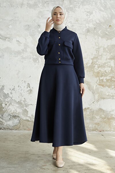 InStyle Mileya búvárruha fedőzsebszoknyával - sötétkék