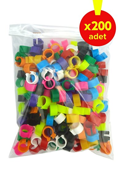 Vixpet Poppy Renkli 200'lü Paket Güvercin Klips, Güvercin Boncuğu, Güvercin B...