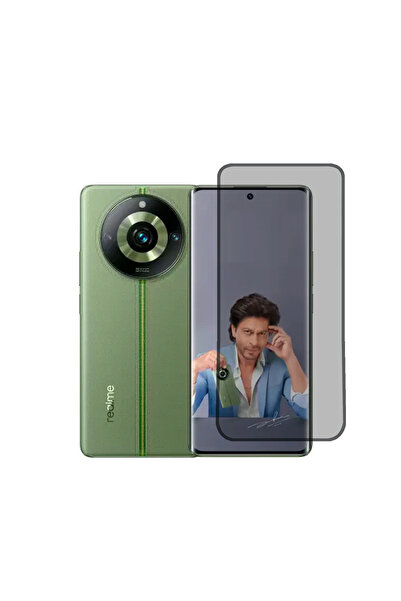 Microcase Realme 11 pro Plus 5g Tam Kaplayan 3D Çerçeveli Mat Cam Koruma - AL...