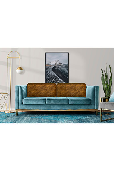 AYPETEKS Hardal Dallas Kutu Model Kanepe Sırt Kırlent Kılıfı Bahçe Seti Kılıfı Sedir Kırlent Kılıfı