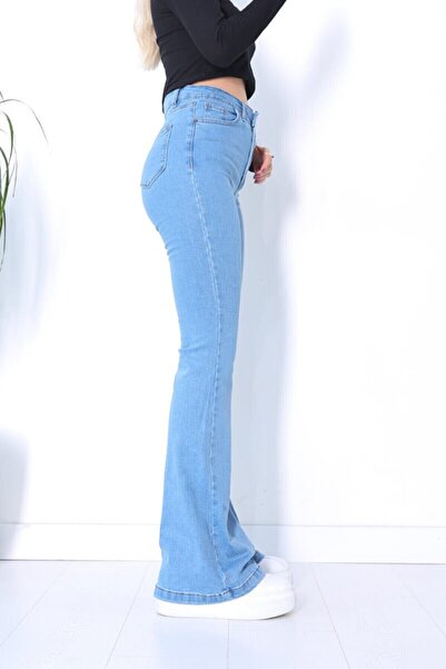 Trn JNS Ice Blue Flare (Extra Comfortable) High Waist Spanish Jeans