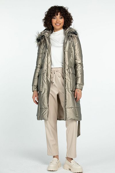 Ekol Hooded Shiny Coat