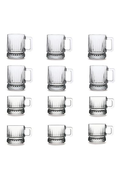 Paşabahçe 12-Piece Handle Cup Set