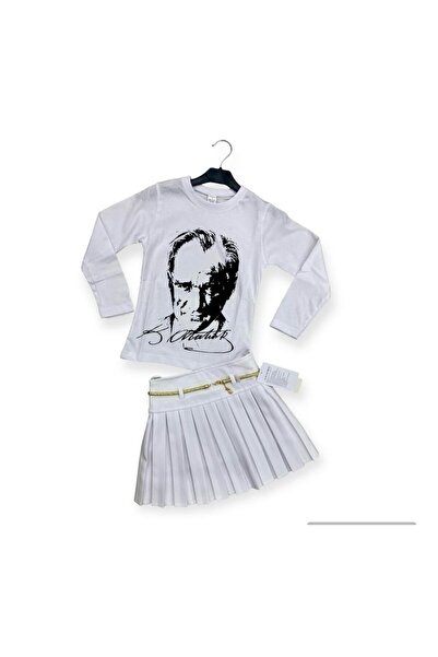 nacar çarşı Tricou cu mânecă lungă pentru fete, cu imprimeu Ataturk - Set cu ...