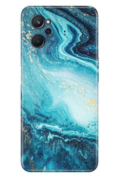 realme 9i Uyumlu Kılıf Silikon Desenli Tam Koruma Resimli Kapak İşlenmiş Ametist