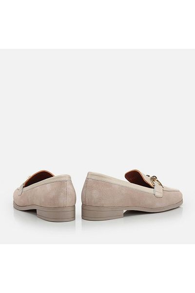 Hotiç Genuine Leather Beige Women's Loafer
