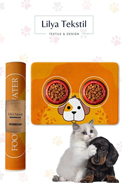 Lilly Home سجادة أمامية للباب، سجادة لتدريب وتغذية الحيوانات الأليفة، سجادة ق...