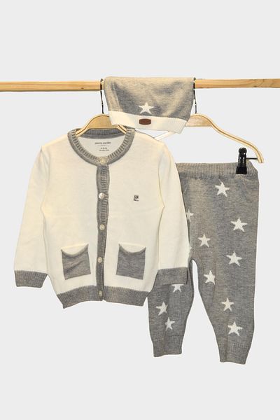 Pierre Cardin Starry Knitwear Baby & Kids 3-Piece Top-Bottom Set 303955