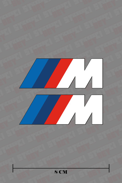 STİCKERCI BEY Bmw M Renkli Baskılı Sticker Seti Otomobil - Motosiklet - Bilgi...