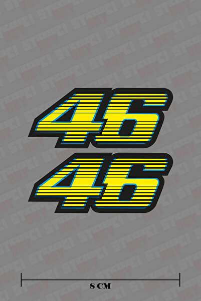 STİCKERCI BEY 2 Adet 46 Renkli Sticker Seti Otomobil - Motosiklet - Bilgisaya...