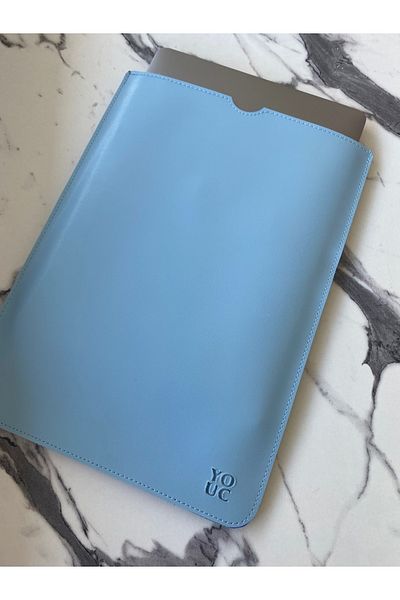 YOUC Design حقيبة كمبيوتر محمول MacBook Pro Air مقاومة للماء مقاس 13 بوصة و14 بوصة من الجلد النباتي