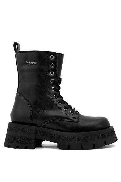 Pierre Cardin PC-52446 Γυναικείες Στρατιωτικές Μπότες Μαύρες