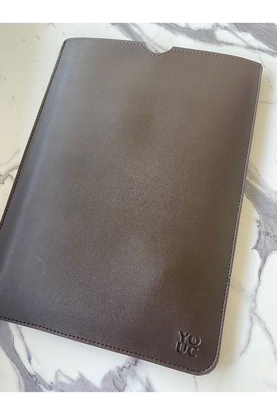YOUC Design حقيبة كمبيوتر محمول MacBook Pro Air مقاومة للماء مقاس 13 بوصة و14 بوصة من الجلد النباتي