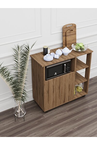 moka park avm Bozlale Tekerlekli Çok Amaçlı Kahve Köşesi & Mikrodalga Dolabı | Modern Mutfak Dolabı