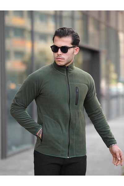 northerner Men's raised winter fleece cardigan