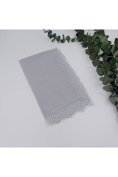 lenagiftworkshop Woman Mother Chiffon Lace Needle Lace Hijab Prayer Mevlit Cover (Mevlit-circumcision-hajj-umrah)