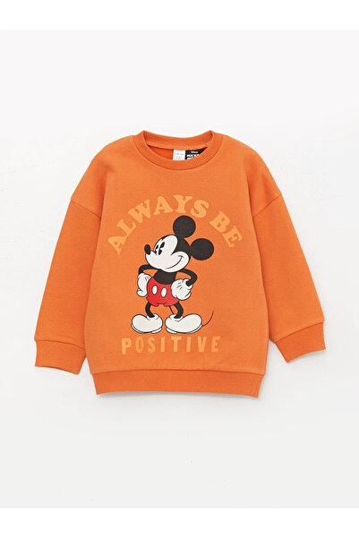 LC Waikiki LCW baby Bisiklet Yaka Uzun Kollu Mickey Mouse Baskılı Erkek Bebek...