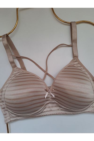 NARIYA Γυναικείο σουτιέν Plus Size C Cup Gatherer Rope Λεπτομερές κενό κύπελλο Σουτιέν χωρίς καλάμι Μισό εσώρουχο