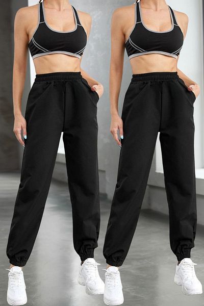 BSBSPOR Φαρδιά Φούτερ Σετ δύο τεμαχίων Oversize Γυναικεία Πόδια με Λάστιχα