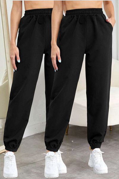 BSBSPOR Φαρδιά Φούτερ Σετ δύο τεμαχίων Oversize Γυναικεία Πόδια με Λάστιχα