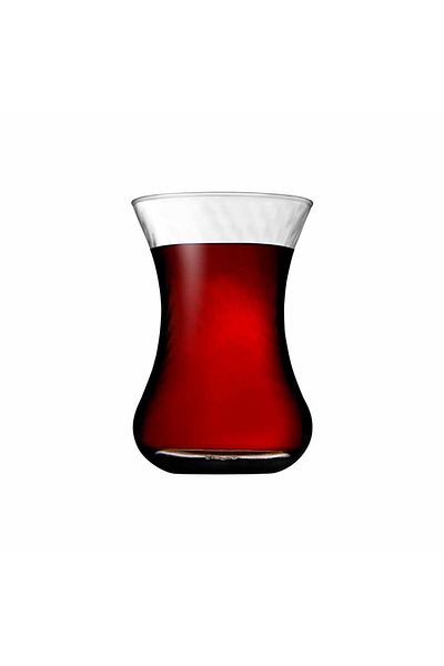 Paşabahçe Slim Optical Tea Glass, 125ml, 6 Pieces