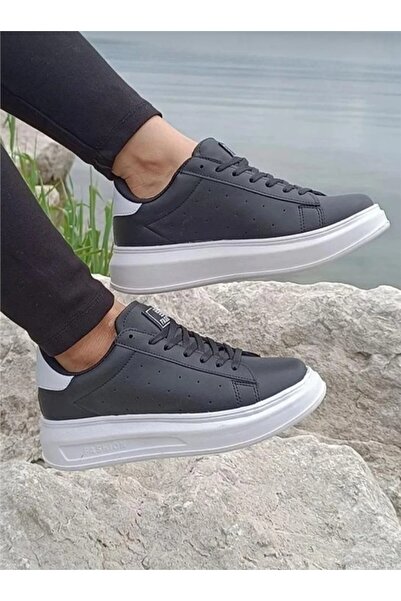 Ayakkabı Ülkesi Darkstep 156 Orthopedic Black White Pantofi sport casual pentru femei