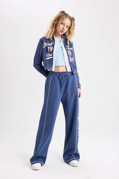 DeFacto Coool Wide Leg Printed Sweatpants B6776ax23wn