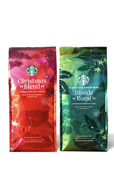 Starbucks Christmas Blend ve Christmas Blonde Çekirdek Filtre Kahve 2024 Yılb...