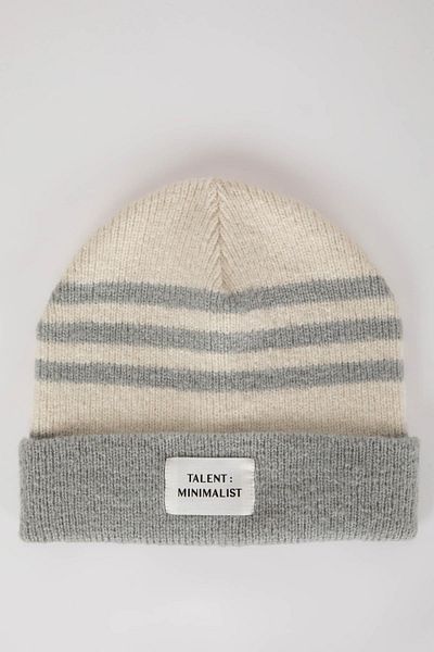 DeFacto Women's Patterned Woven Labeled Knitwear Beret A5636ax23wn