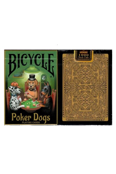 OyuncaklarÜlkesi Bicycle Poker Dogs Premium Playing Card Collectible Playing ...