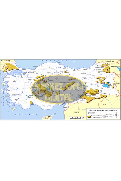 MOD TURKEY PLATOS MAP 50X70 CM