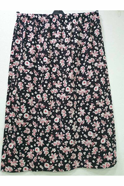 sercan konfeksiyon KADIN TEK PARÇA VİSKON BASMA KALEM ANNE ETEĞİ