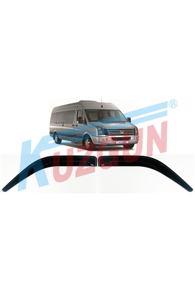Kuzgun Volkswagen Crafter 2019-2025 Füme Renk Cam Rüzgarlığı Kaporta Üzerine ...