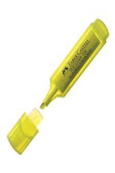 Faber Castell قلم هايلايتر للجسم أصفر شفاف من فابر كاستل 1546