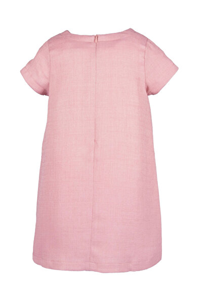 Ozmoz By Mukadder Özden Short Sleeve Stripe Detailed Lined Girl's Summer Dress