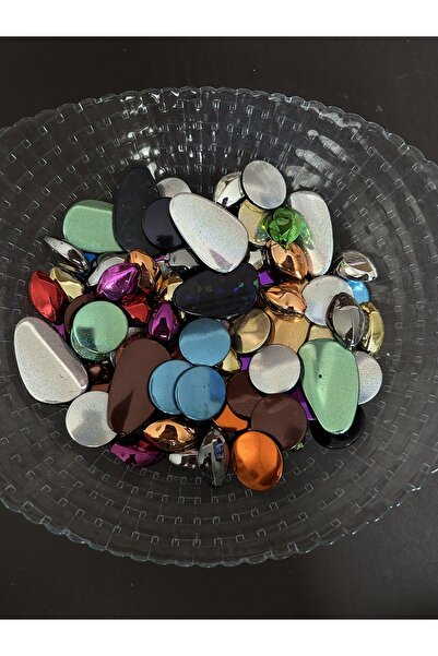 LİVZA BİJUTERİ Yılbaşı süsleme Plastik karışık mix boncuk takı yapım seti 500...
