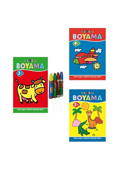 Parıltı Yayınları Fun Coloring Books for 3-6 Years Old Children with a Total ...