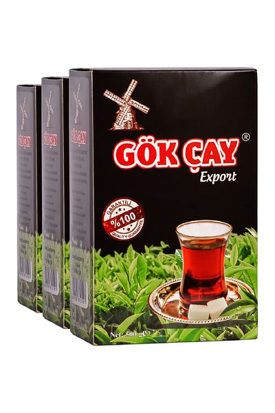 Gök Çay Gökçay Export - Classic Black Box 500gr 3 Pieces