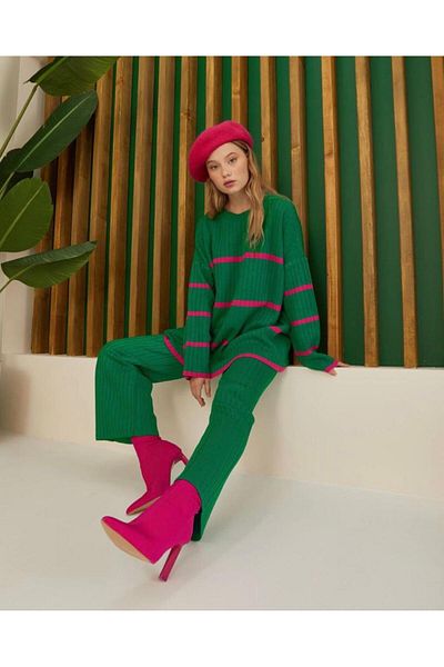 Ahel Tasarım Knitwear Suit Set