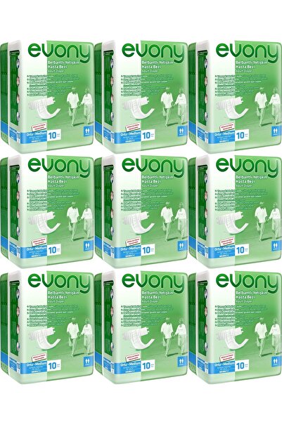 Evony حفاضات للمريض مع حزام خصر اقتصادي Pk Medium-m 90 قطعة