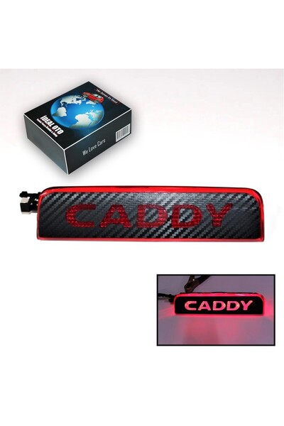 İDEAL OTOMOTİV Vw Volkswagen Caddy 3 Arka Fren Stop Lambası & Logo Sticker